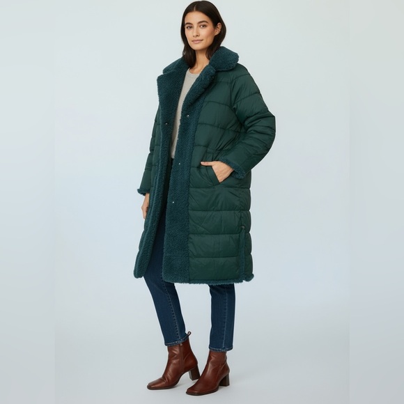 Essentiel Antwerp “Alexander” Convertible Reversible Coat – Deep Teal Size 8 - Picture 5 of 15
